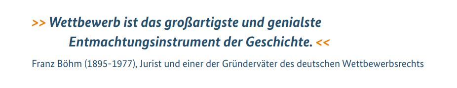 Zitat von Franz Böhm (1895–1977), Jurist und einer der Gründerväter des deutschen Wettbewerbsrechts: Wettbewerb ist das großartigste und genialste Entmachtungsinstrument der Geschichte. 